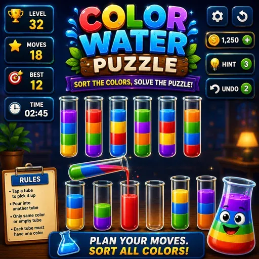 Color Water Puzzle Game