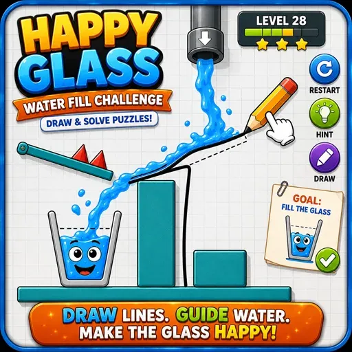 Happy Glass Water Fill Challenge
