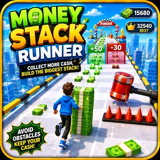 Money Stack Runner Game