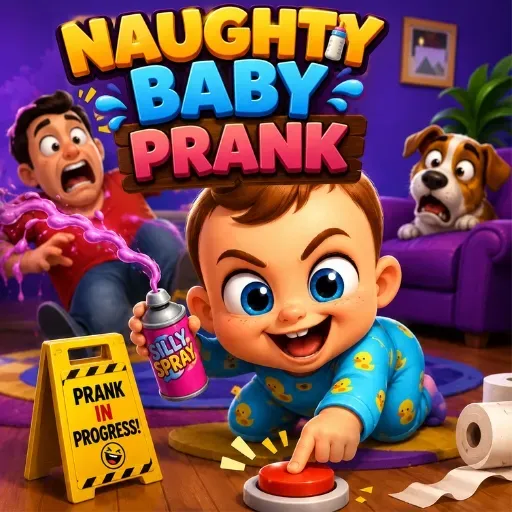 Naughty baby prank