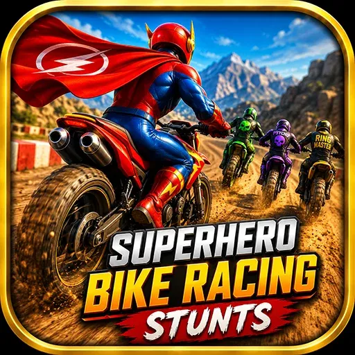 Superhero Bike Racing Stunts