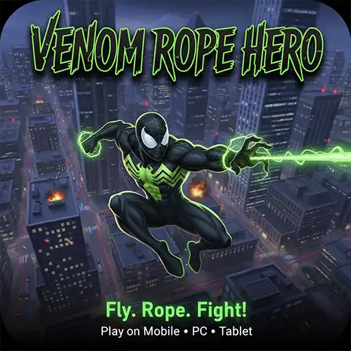 Venom Flying Spider Rope Hero