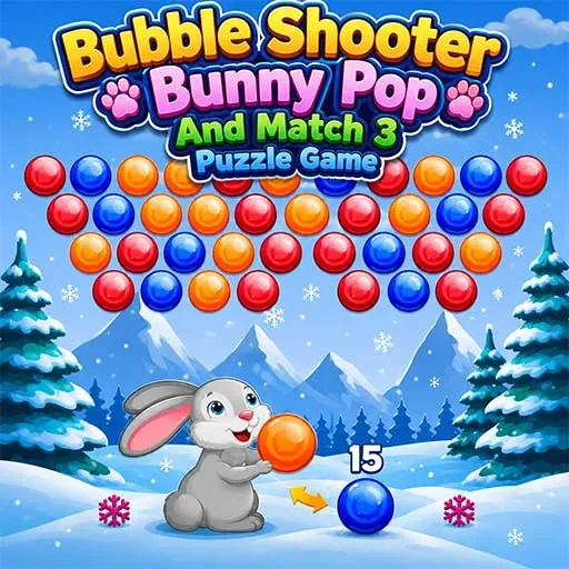 Bubble Shooter Bunny Pop And Match 3 Puzzle Game