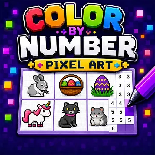 Color By Number Pixel Art
