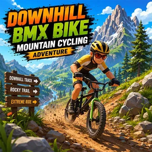 Downhill BMX Bike Mountain Cycling Adventure Game