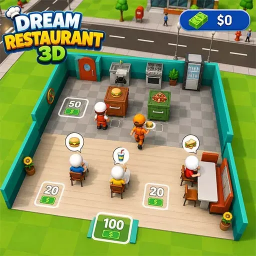 Dream Restaurant 3D - Idle cooking