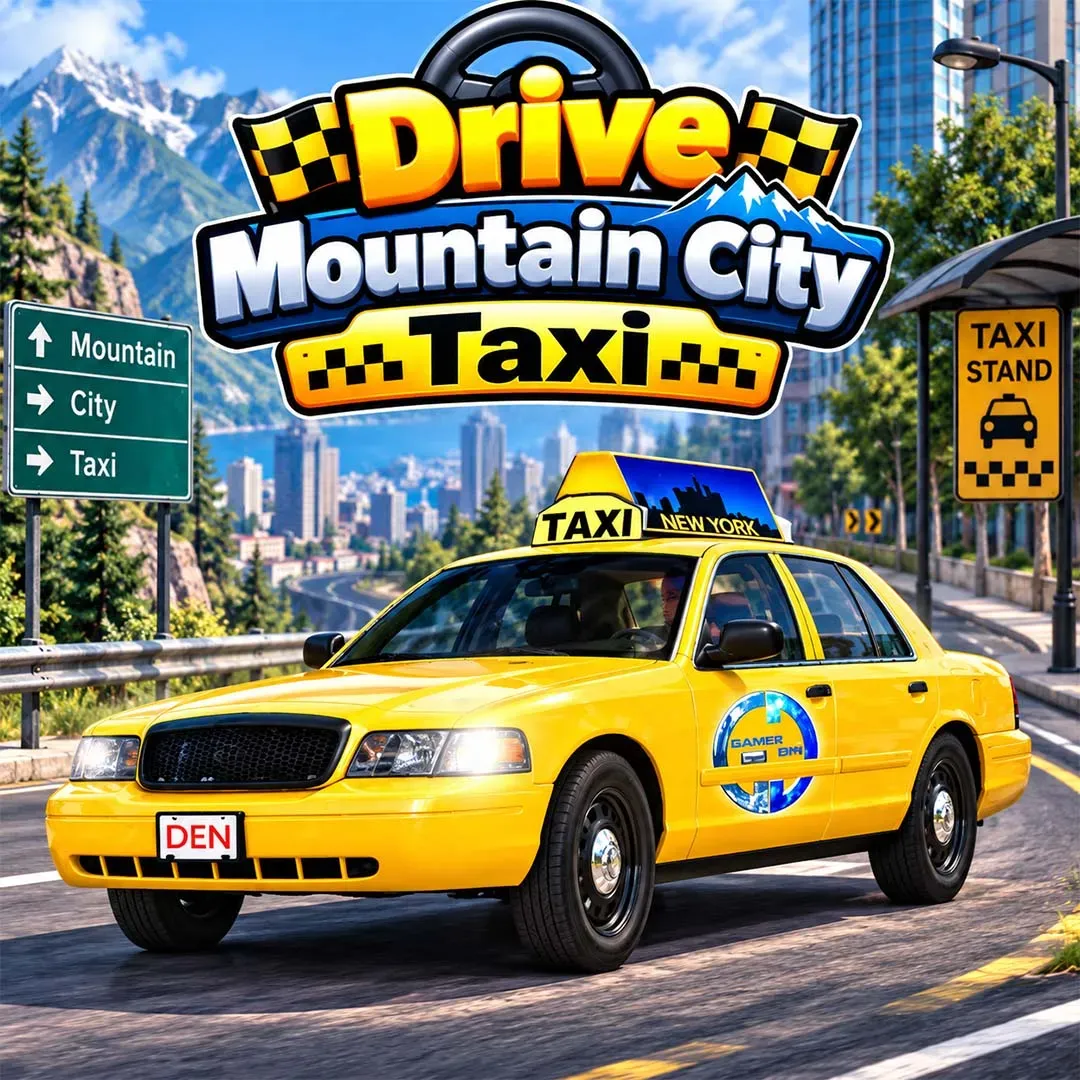 Drive Mountain City Taxi Car Game