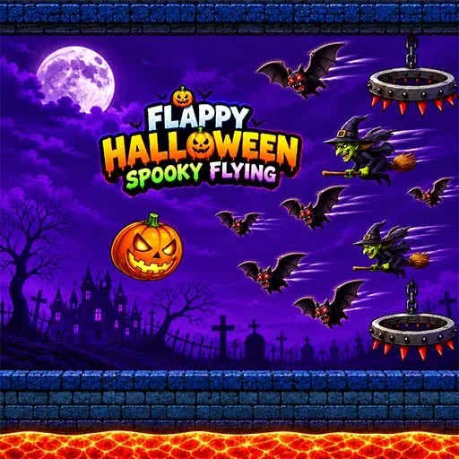 Flappy Halloween Spooky Flying