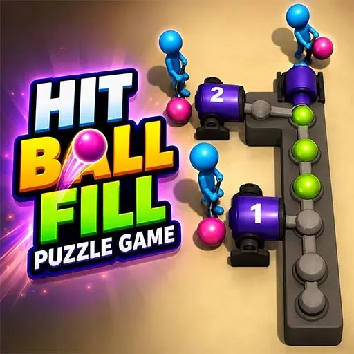 Hit Ball Fill Puzzle Game