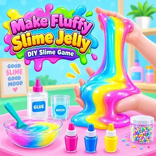 Make Fluffy Slime Jelly DIY Slime Game