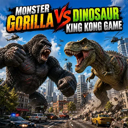 Monster Gorilla VS Dinosaur King Kong Game