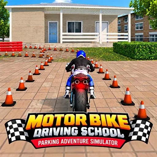 Motor Bike Driving School Parking Adventure Simulator