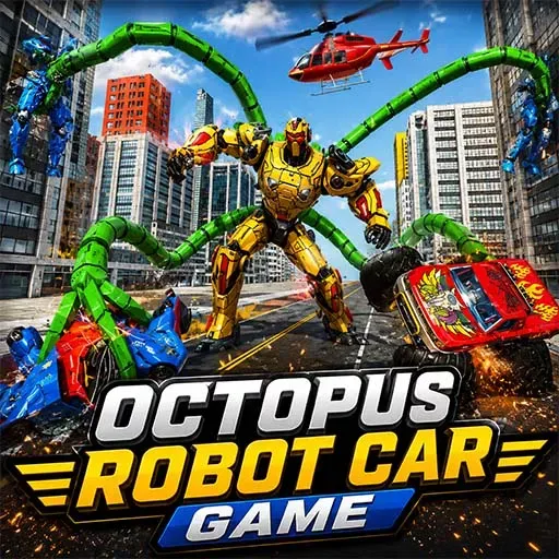 Octopus Robot Car Game