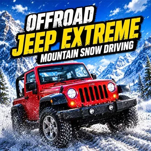 Offroad Jeep - Extreme Mountain Snow Driving