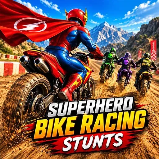 Superhero Bike Racing Stunts