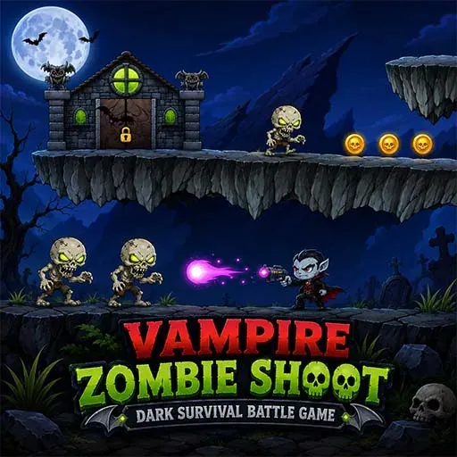 Vampire Zombie Shoot Dark Survival Battle Game Online 3D